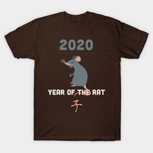 Chinese Year of the Rat 2020 T-Shirt by vladocar